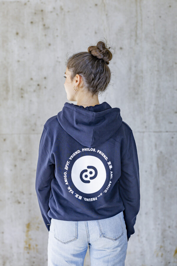 PHILOS WW hoodie navy/white - Afbeelding 4