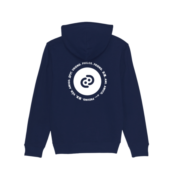 PHILOS WW hoodie navy/white