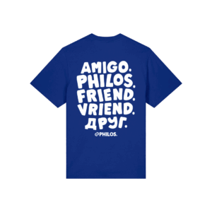 PHILOS FLOW T-shirt blue/white