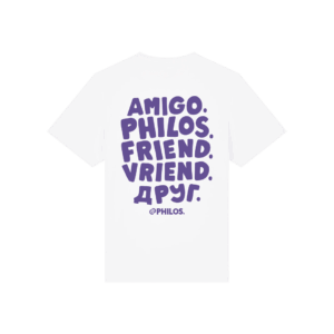 PHILOS FLOW T-shirt white/purple
